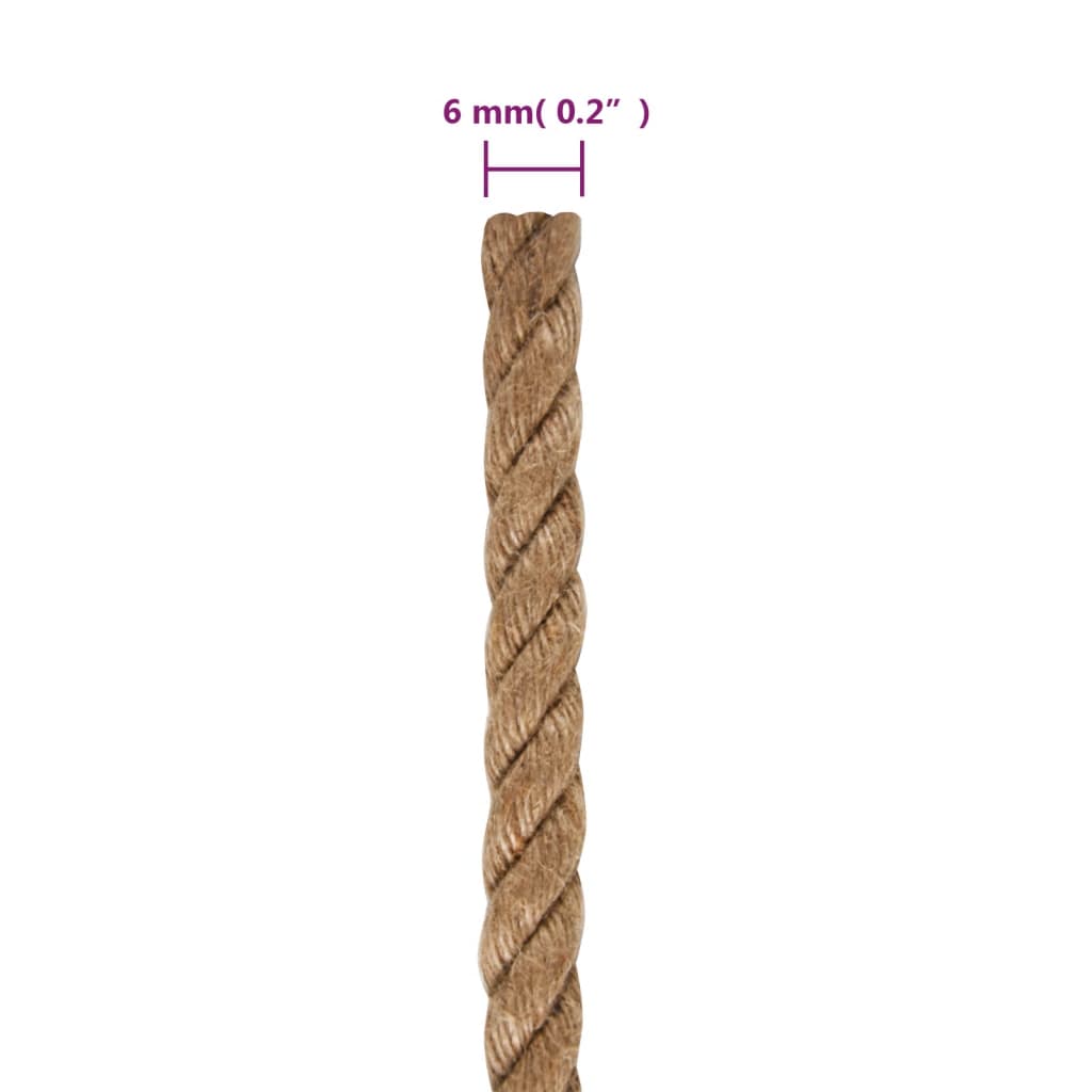 Seil 100% Jute 6 mm 500 m