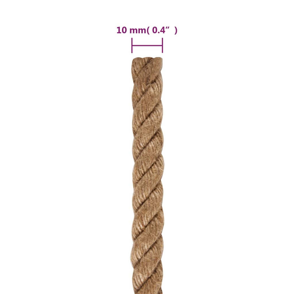 Seil 100% Jute 10 mm 100 m