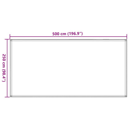 Zeltteppich 250 x 500 cm Anthrazit