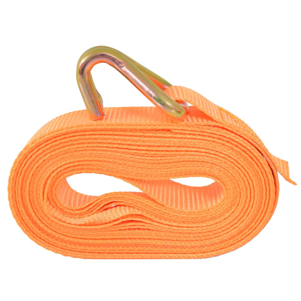 Ratschen-Spanngurte 4 Stk 0,4 Tonnen 6m×25mm Orange