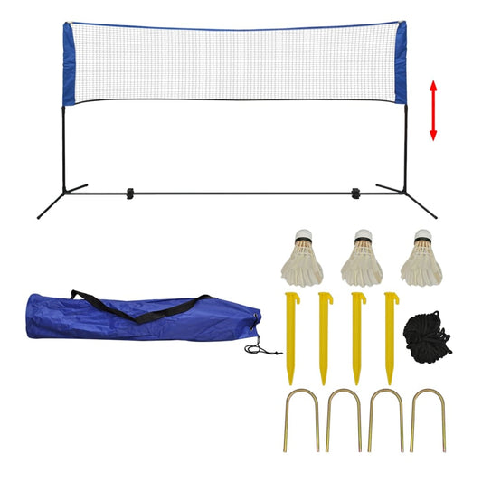Set rete da badminton con volani 300 x 155 cm