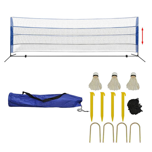 Set rete da badminton con volani 500 x 155 cm