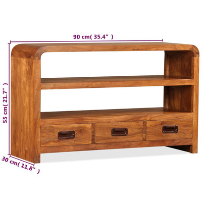 TV-Schrank Massivholz Akazie 90x30x55 cm