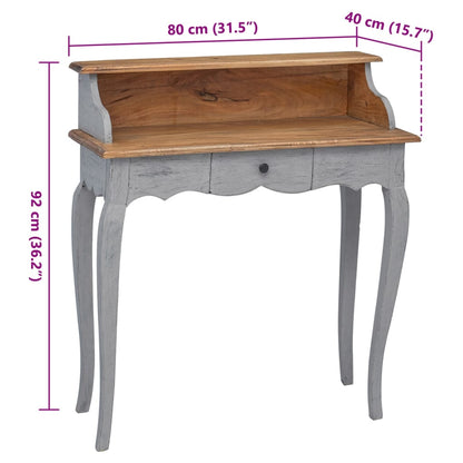 Schreibtisch Massives Mahagoniholz 80x40x92 cm