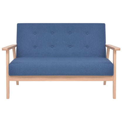 2-Sitzer-Sofa Stoff Blau