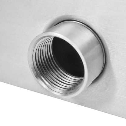 Cascata per piscina, acciaio inox, 50x30x53 cm, argento