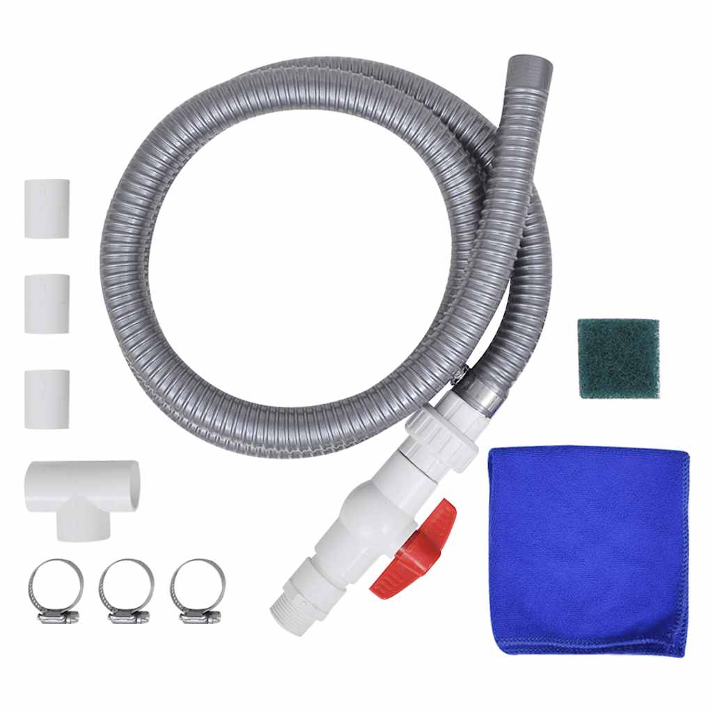 Cascata per piscina, acciaio inox, 64x30x52 cm, argento