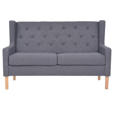 2-Sitzer-Sofa Stoff Grau