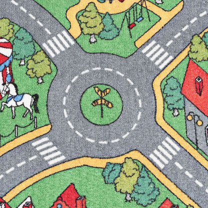 Spielmatte Grau 200 x 90 cm Stoff