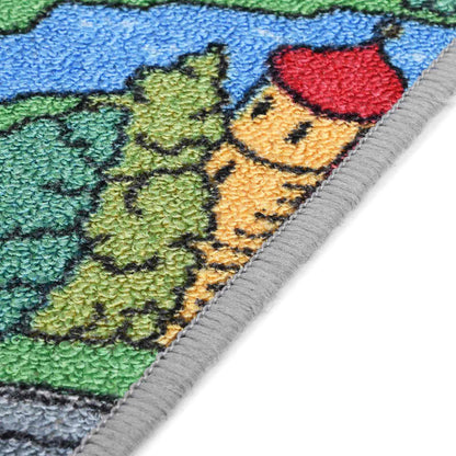 Spielmatte Grau 200 x 90 cm Stoff