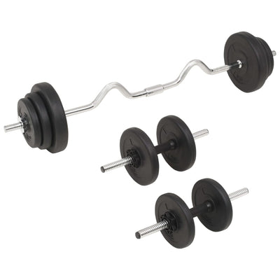 Langhantel- und Kurzhantel-Set 30 kg