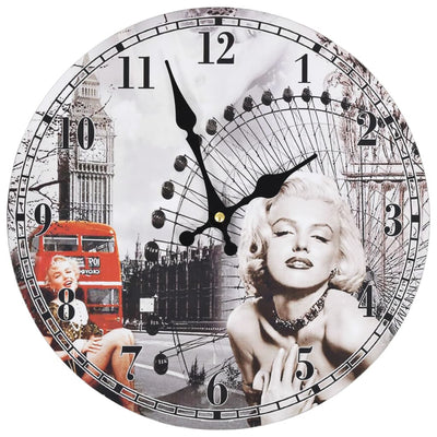 Wanduhr Vintage Marilyn Monroe 30 cm