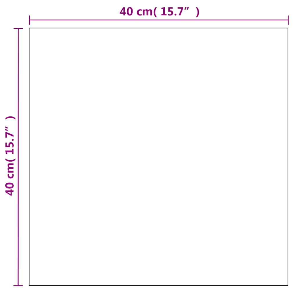 Wandspiegel 40 x 40 cm Quadratisch Glas