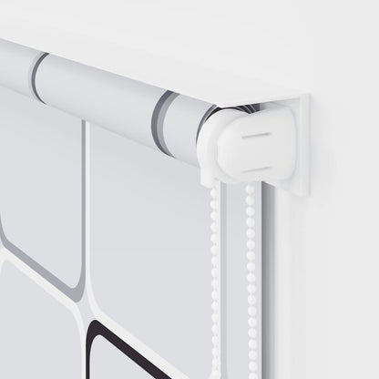 Tenda a rullo per doccia 120x240 cm motivo quadrato