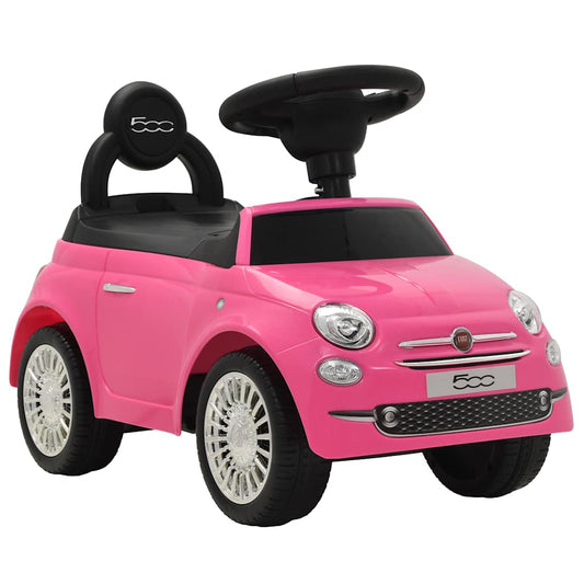 Kinder-Aufsitzauto Fiat 500 Rosa