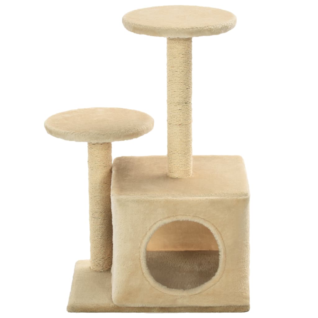 Katzen-Kratzbaum Sisal 60 cm Beige