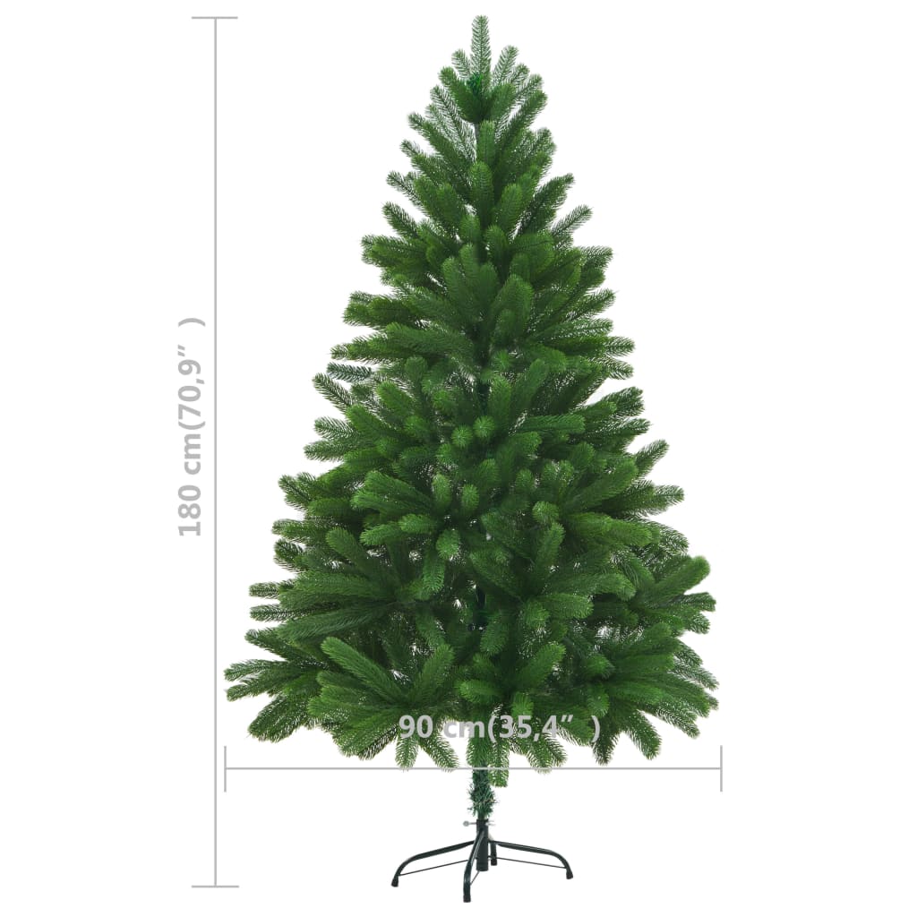 Künstlicher Weihnachtsbaum Naturgetreue Nadeln 180 cm Grün