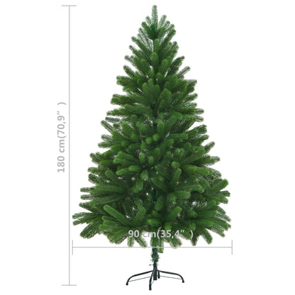 Künstlicher Weihnachtsbaum Naturgetreue Nadeln 180 cm Grün