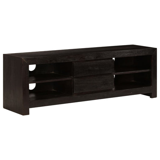 TV-Schrank Massivholz Akazie 120x30x40 cm Dunkelbraun