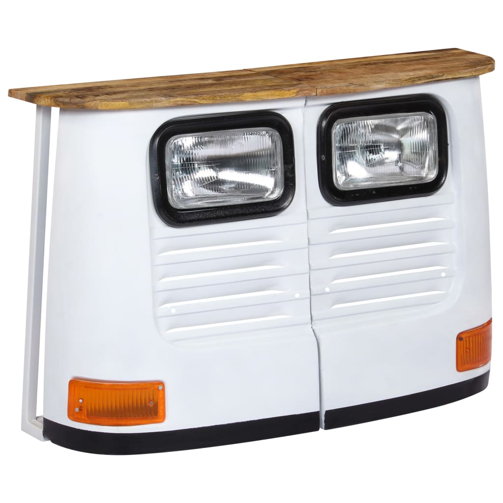 LKW-Sideboard Massivholz Mango Weiß