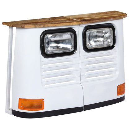 LKW-Sideboard Massivholz Mango Weiß