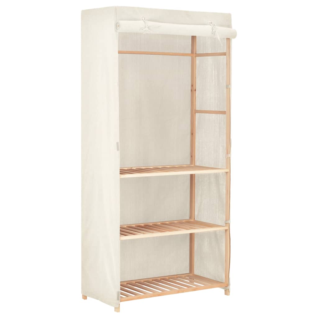 Kleiderschrank mit 3 Ebenen 79 x 40 x 170 cm