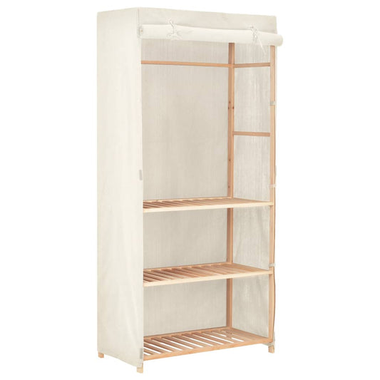 Kleiderschrank mit 3 Ebenen 79 x 40 x 170 cm