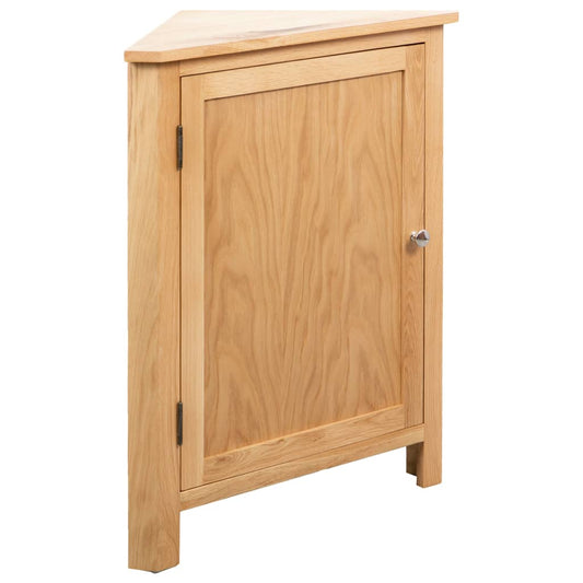 Eckschrank 59x45x80 cm Massivholz Eiche