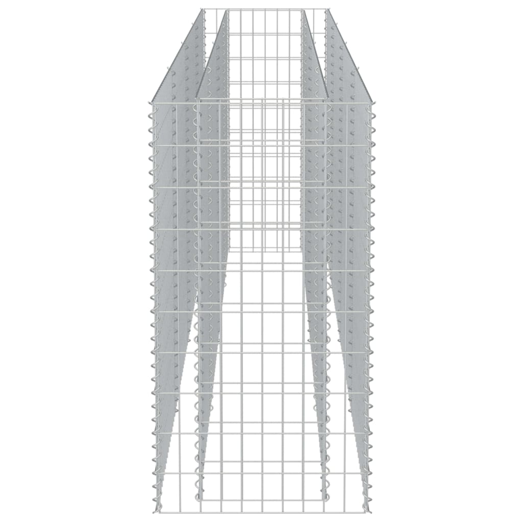 vidaXL Gabionen-Hochbeet Verzinkter Stahl 360×50×100 cm