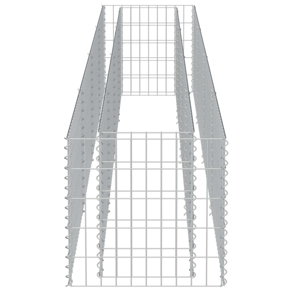 Gabionen-Hochbeet Verzinkter Stahl 360×50×50 cm