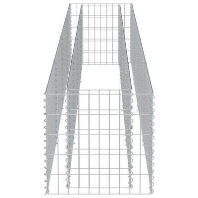 Gabionen-Hochbeet Verzinkter Stahl 360×50×50 cm