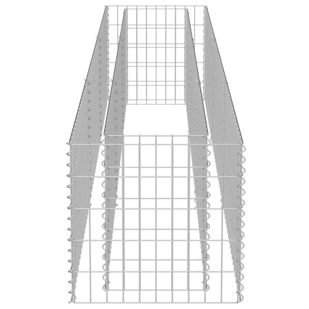 Gabionen-Hochbeet Verzinkter Stahl 270×50×50 cm