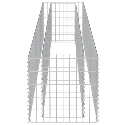 Gabionen-Hochbeet Verzinkter Stahl 270×50×50 cm