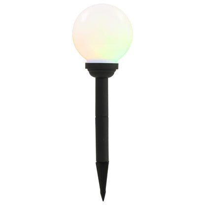 Solar-Außenleuchten 4 Stk. LED Kugelförmig 15 cm RGB