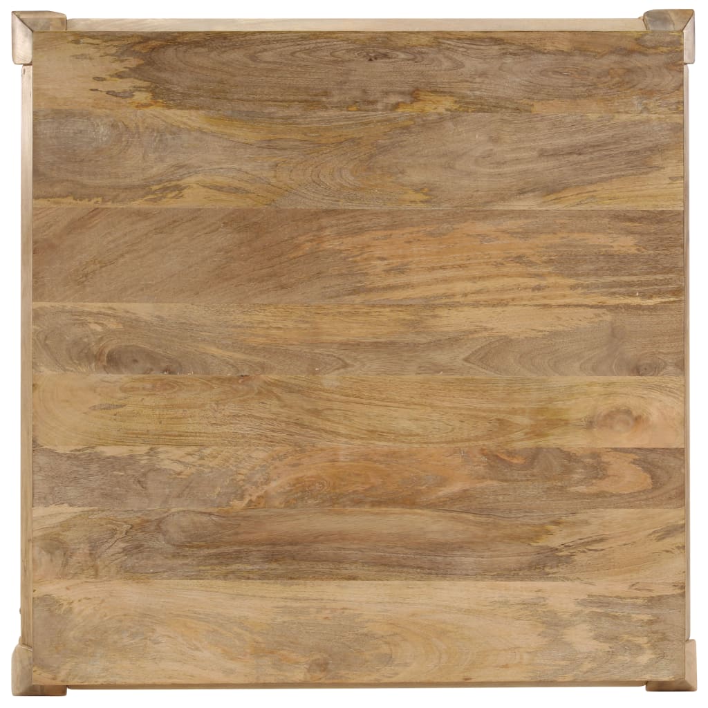 Couchtisch 80 x 80 x 40 cm Mangoholz Massiv