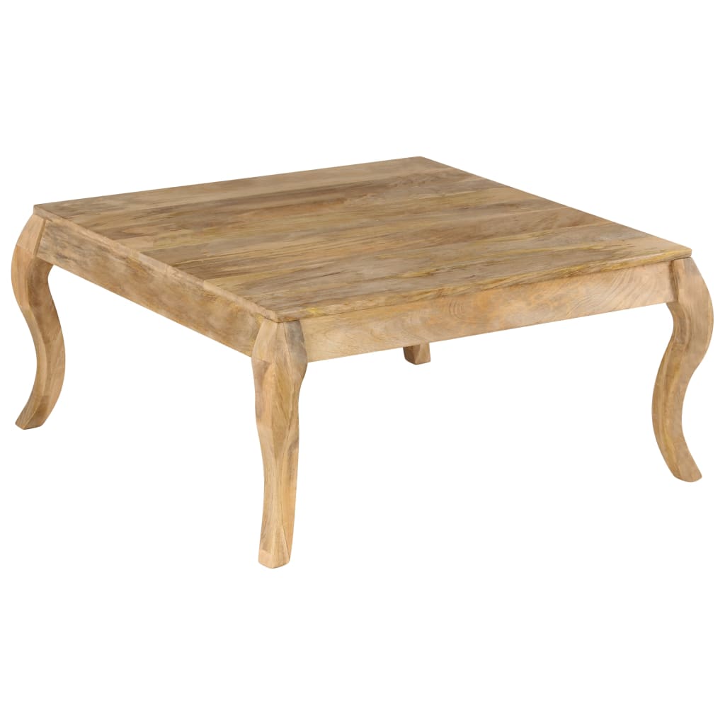 Couchtisch 80 x 80 x 40 cm Mangoholz Massiv