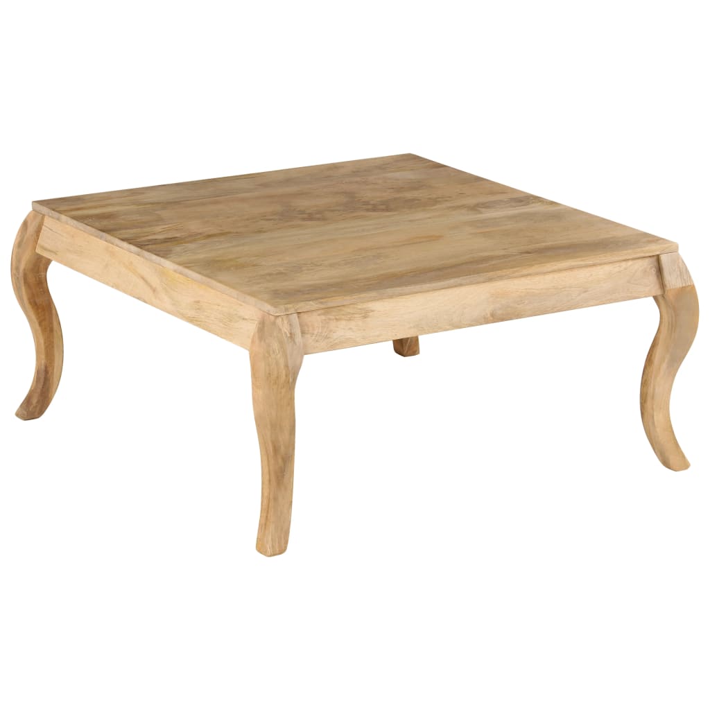 Couchtisch 80 x 80 x 40 cm Mangoholz Massiv