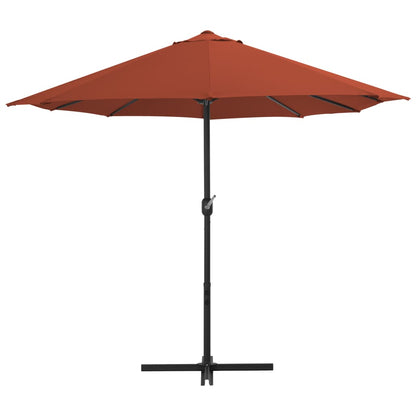 Sonnenschirm mit Aluminium-Mast 460x270 cm Terracotta-Rot