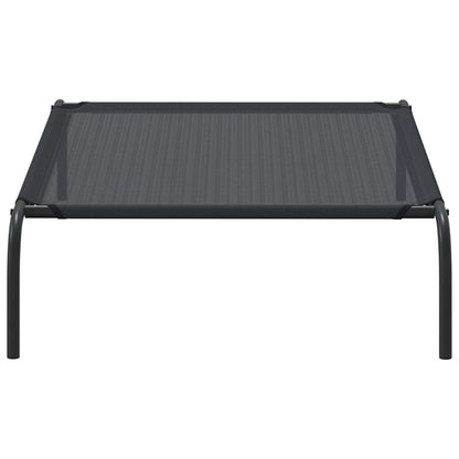 Letto rialzato per cani, nero, taglia L, Textilene