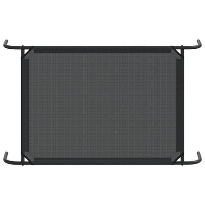 Letto rialzato per cani, nero, taglia L, Textilene