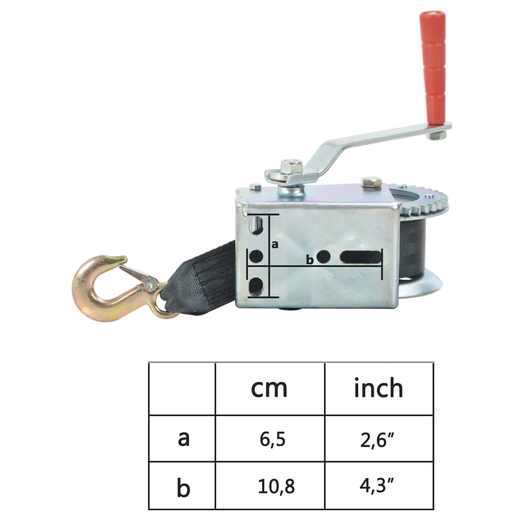 Handwinde mit Gurt 540 kg