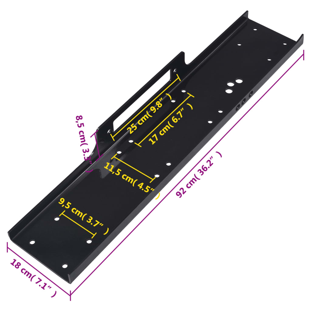 Montageplatte 12000 lbs Universal