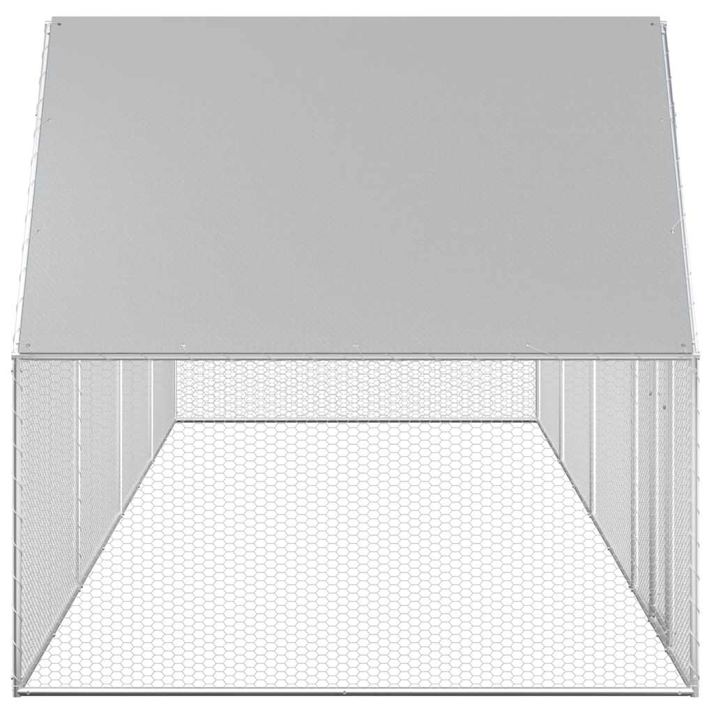 Hühnerstall 8x2x2 m Verzinkter Stahl