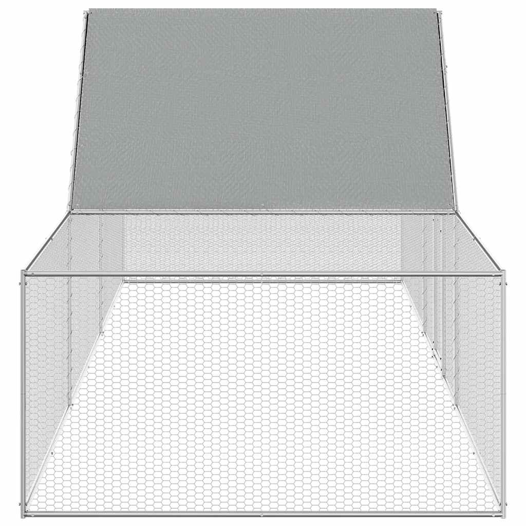 Hühnerstall 5x1x1,5 m Verzinkter Stahl