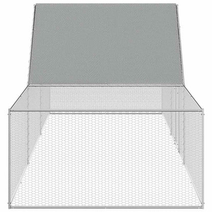 Hühnerstall 5x1x1,5 m Verzinkter Stahl