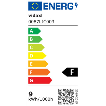 Gartenleuchte LED 9 W Schwarz Oval