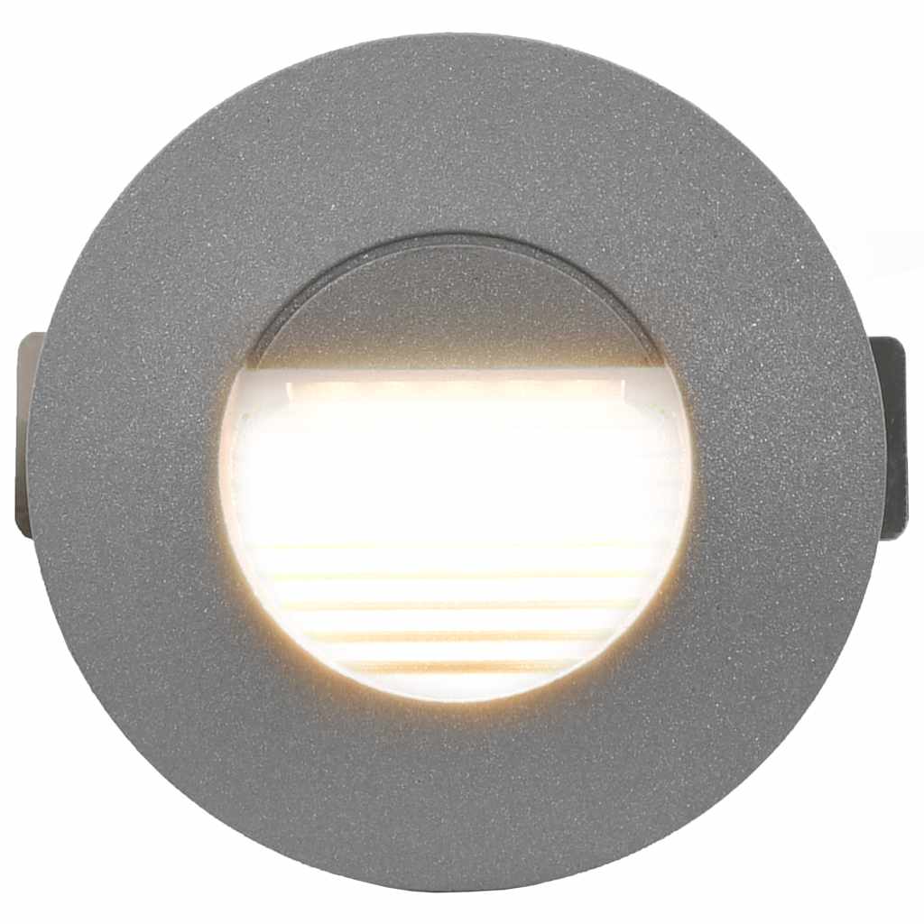 Außenwandleuchten 6 Stk. LED 2 W Silbern Rund