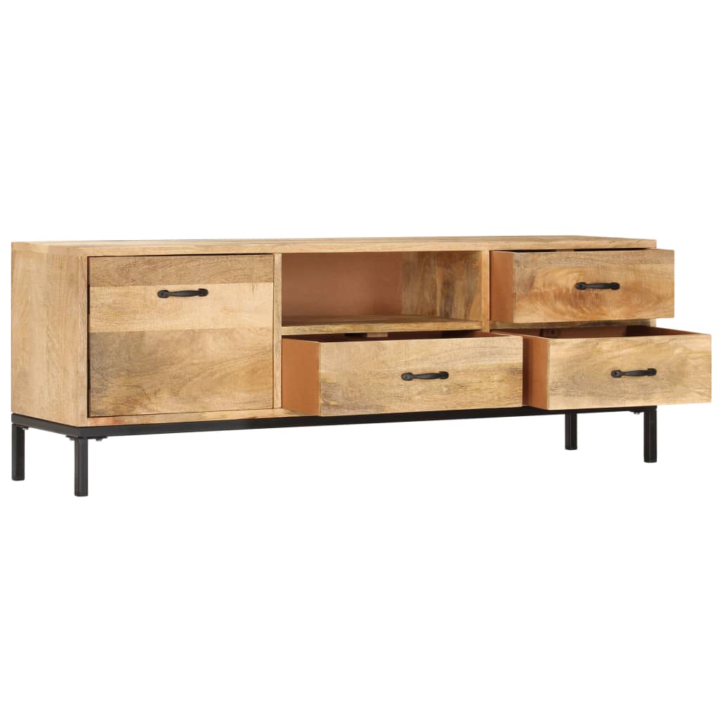 TV-Schrank 130x30x45 cm Massivholz Mango