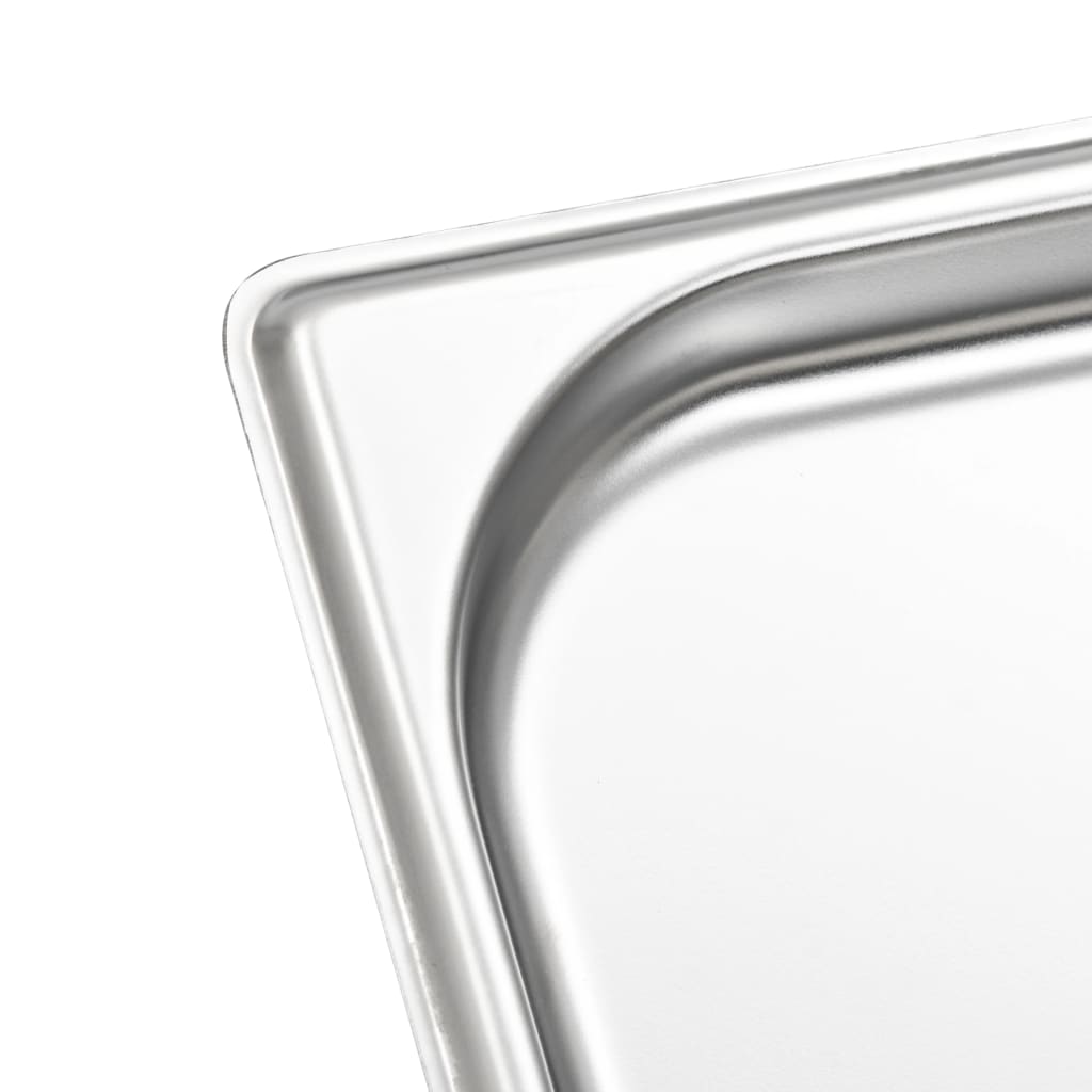 Contenitori Gastronorm, 12 pezzi, GN 1/3, 20 mm, acciaio inox