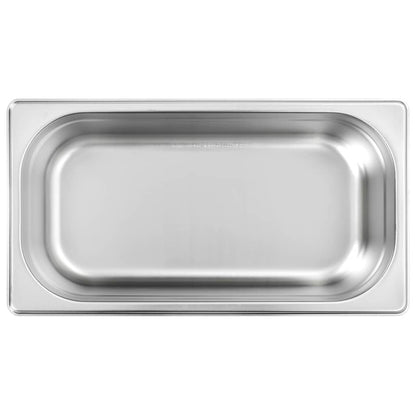 Contenitori Gastronorm, 8 pezzi, GN 1/3, 100 mm, acciaio inox